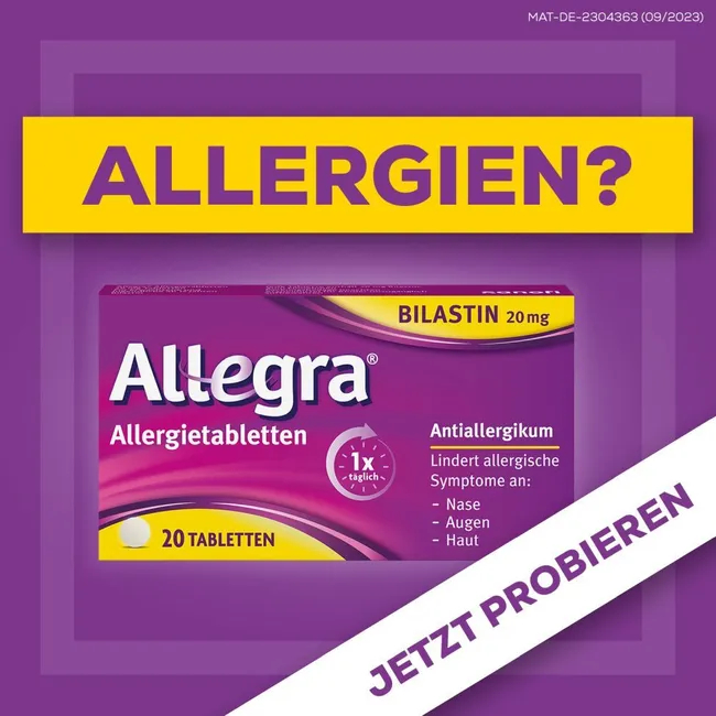 ALLEGRA Allergietabletten 20 mg Tabletten