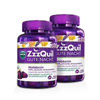WICK ZzzQuil Gute Nacht Einschlafhilfe mit Melatonin (2x60 St)