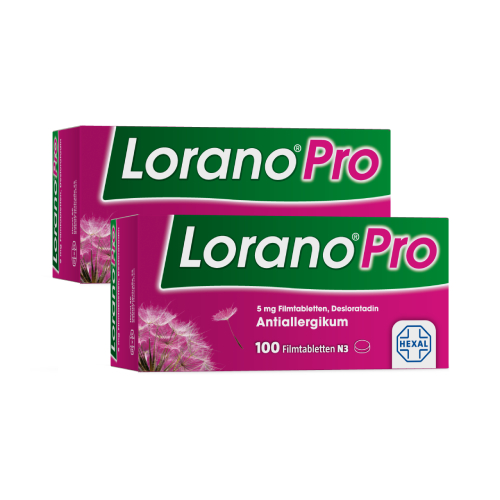 Lorano®Pro 5 mg Allergietabletten Doppelpackung (2x 100St)