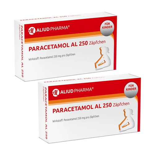 PARACETAMOL AL 250 Kleinkindersuppositorien (2x10 St)