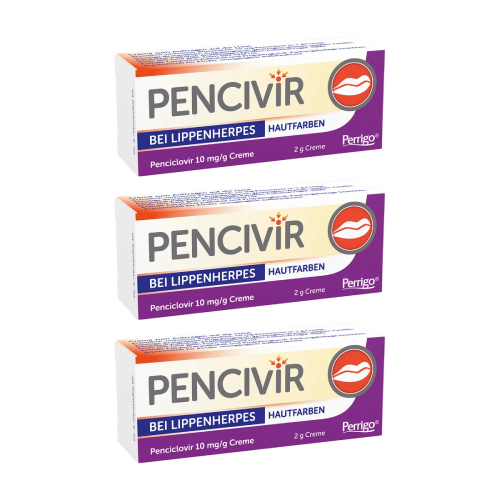 PENCIVIR bei Lippenherpes Creme hautfarben 1% (3x2g)