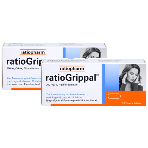 RATIOGRIPPAL 200 mg/30 mg Filmtabletten Doppelpackung (2x20St)
