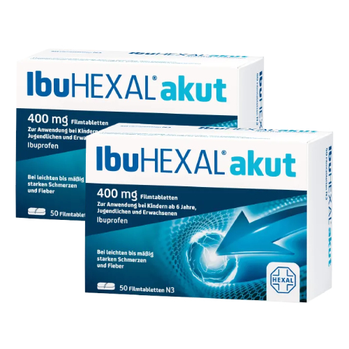 IBUHEXAL akut 400 Filmtabletten Doppelpackung (2x50St)