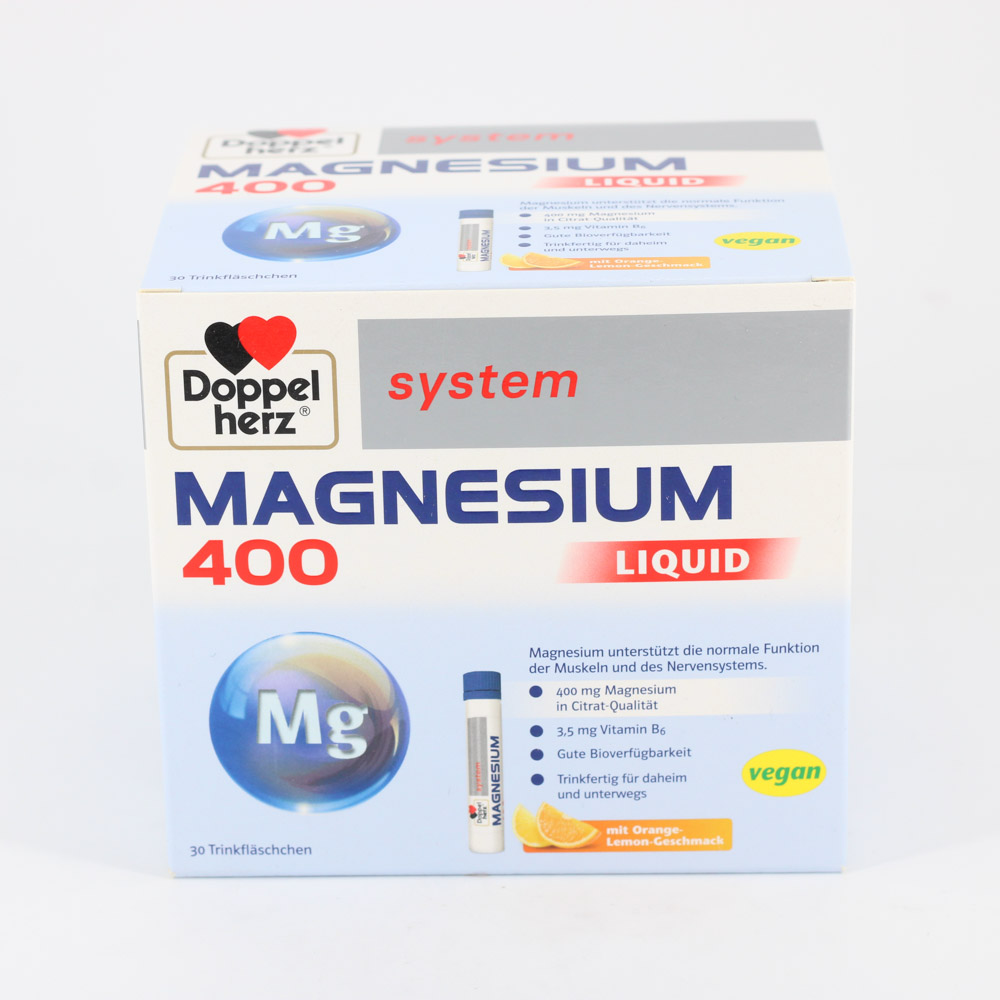 DOPPELHERZ Magnesium 400 Liquid system Trinkamp.