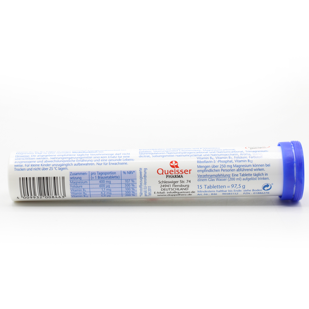 DOPPELHERZ Magnesium 400+B1+B6+B12+Folsäure BTA