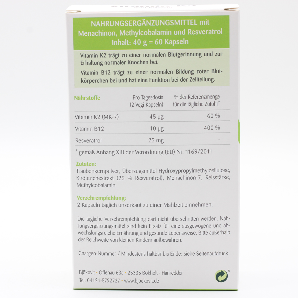 VITAMIN K2 MK7 all-trans vegan Kapseln