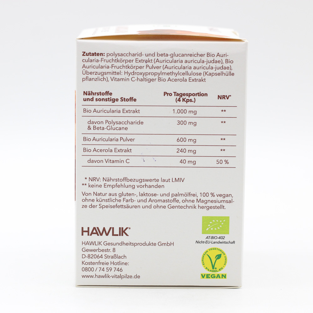 BIO AURICULARIA Extrakt+Pulver Kapseln