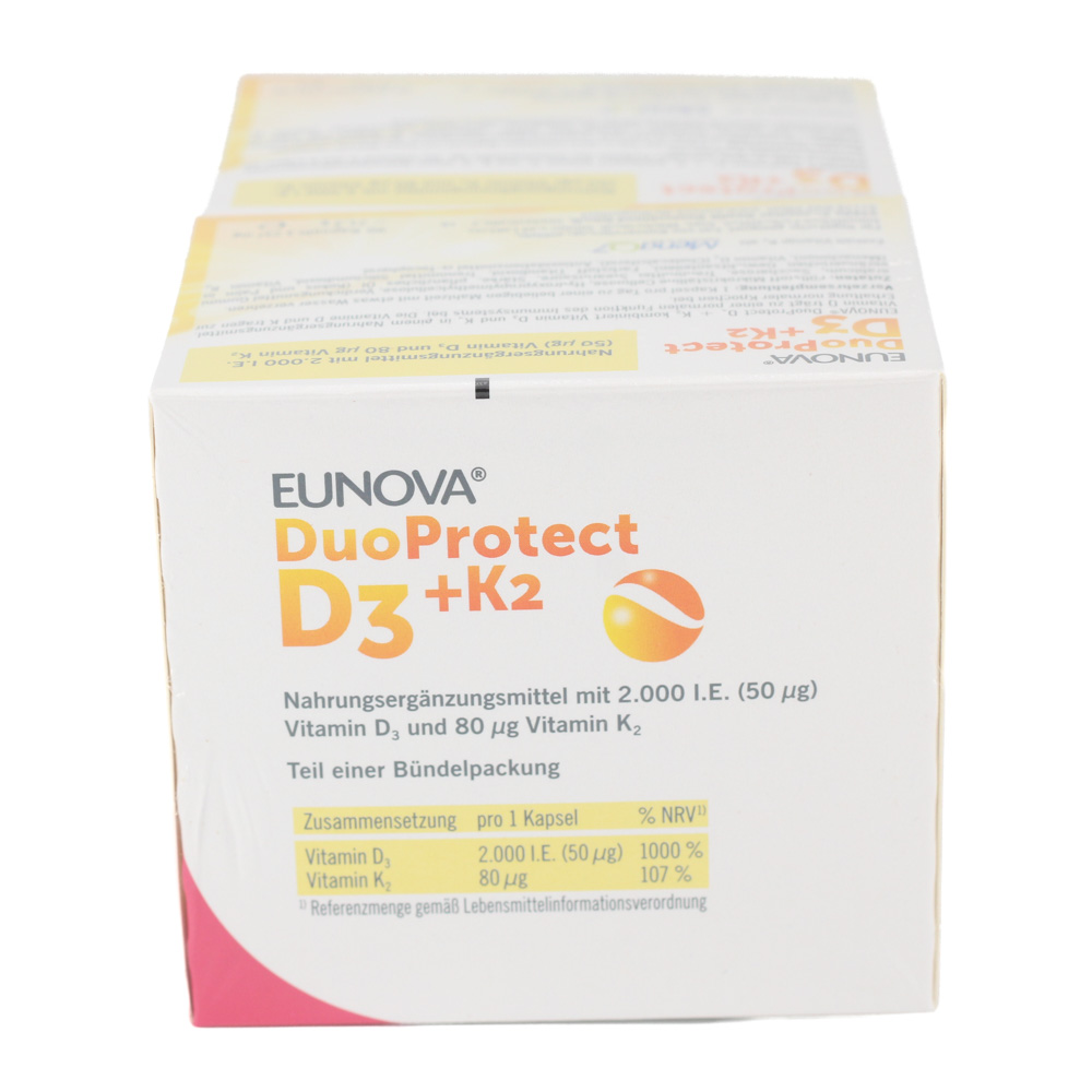EUNOVA DuoProtect D3+K2 2000 I.E./80 μg Kaps.Kombi