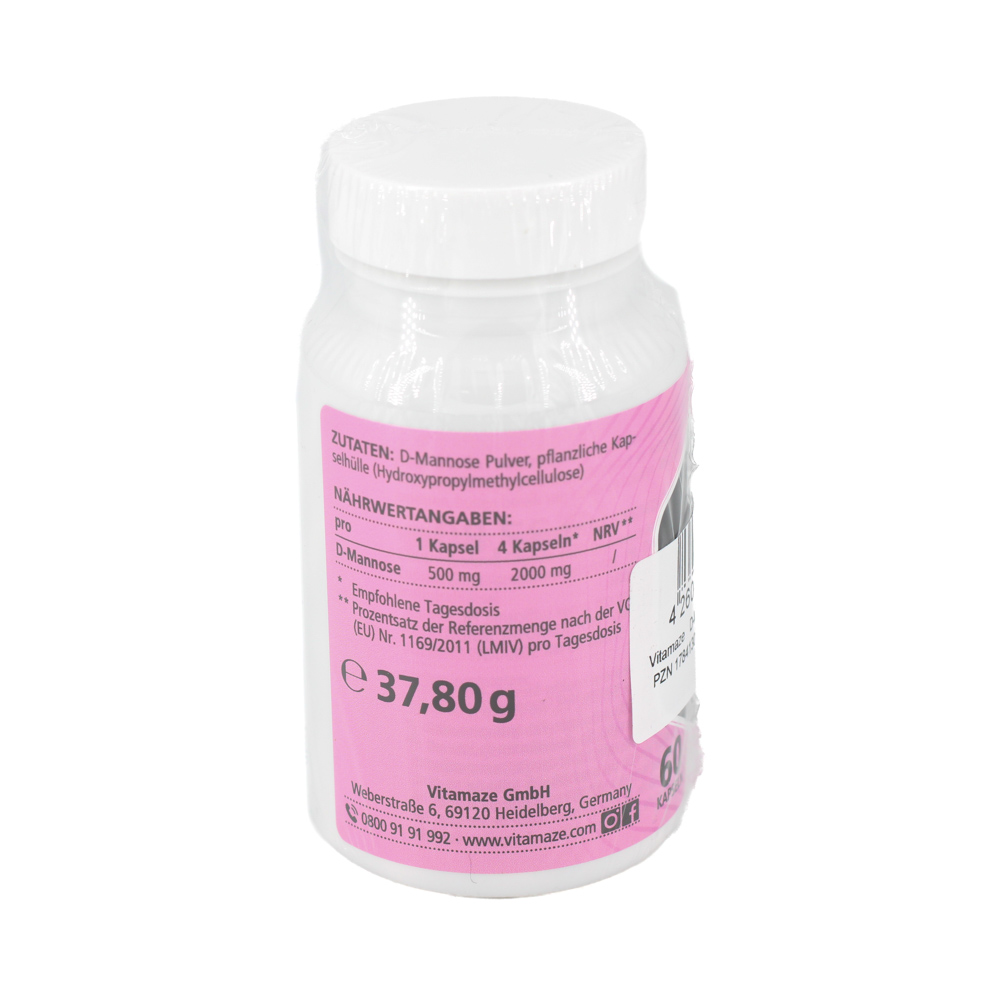 D-MANNOSE HOCHDOSIERT vegan Kapseln