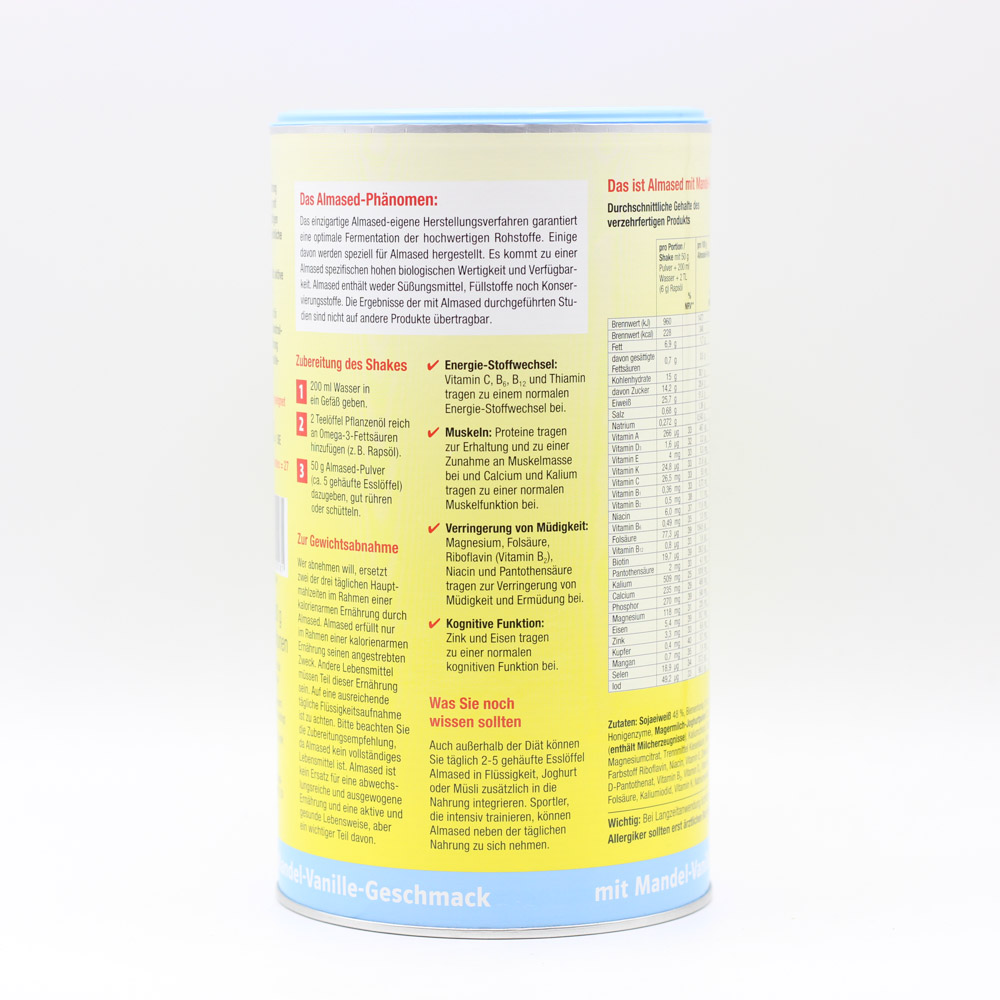 ALMASED Vitalkost Mandel-Vanille Pulver Doppelpackung (2x500g)