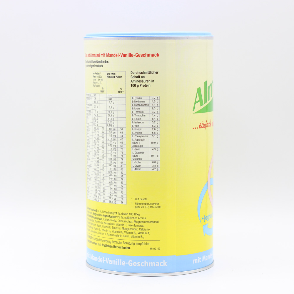 ALMASED Vitalkost Mandel-Vanille Pulver Doppelpackung (2x500g)