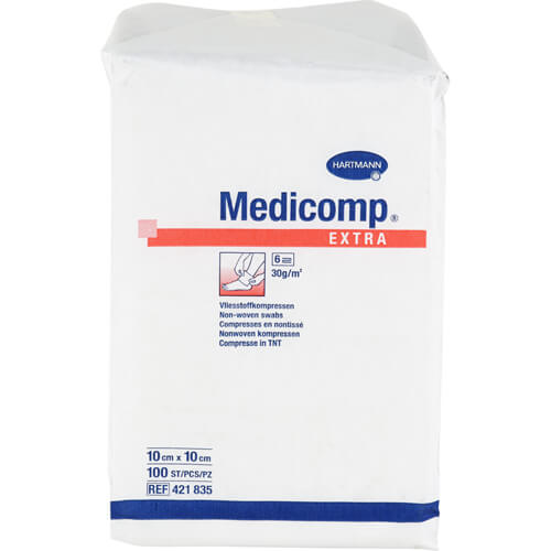 MEDICOMP extra Vlieskomp.unsteril 10x10 cm 6fach