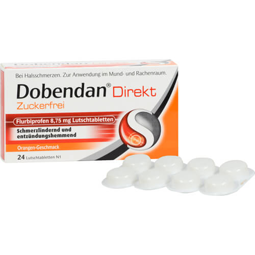 DOBENDAN Direkt zuckerfrei Flurbiprofen 8,75mg Lut