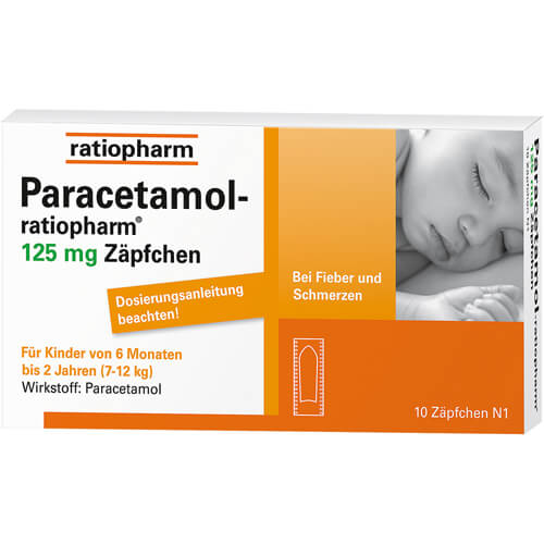 PARACETAMOL-ratiopharm 125 mg Zäpfchen