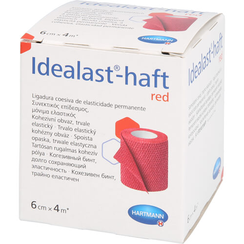 IDEALAST-haft color Binde 6 cmx4 m rot