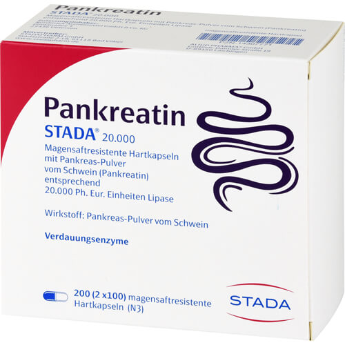 PANKREATIN STADA 20.000 magensaftres.Hartkapseln