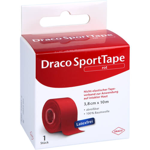 DRACO TAPEVERBAND 3,8 cmx10 m rot