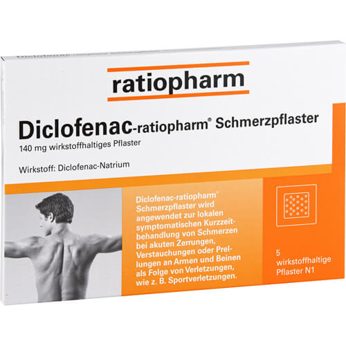 DICLOFENAC-ratiopharm Schmerzpflaster