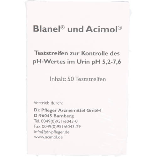 TESTSTREIFENHEFT z.Bestimmung d.Urin ph Wertes