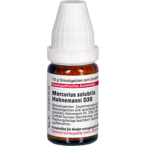 MERCURIUS SOLUBILIS Hahnemanni D 30 Globuli