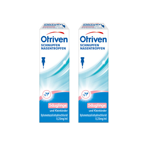 OTRIVEN gegen Schnupfen 0,025% Nasentropfen Set (2x 10ml)
