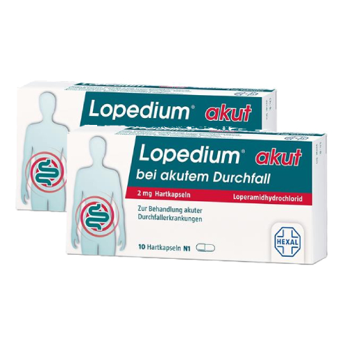 LOPEDIUM akut bei akutem Durchfall Hartkapseln Set (2x 10St)