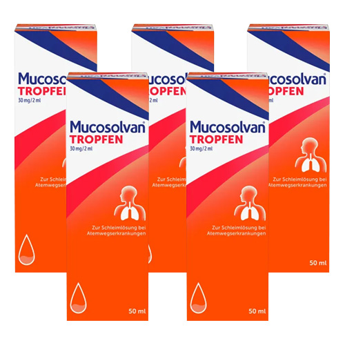 MUCOSOLVAN Tropfen 30 mg/2 ml (5x50 ml)