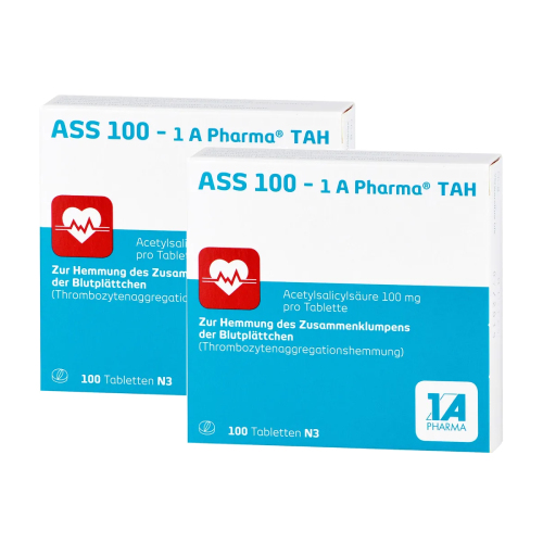 ASS 100-1A Pharma TAH Tabletten Doppelpackung (2x100St)