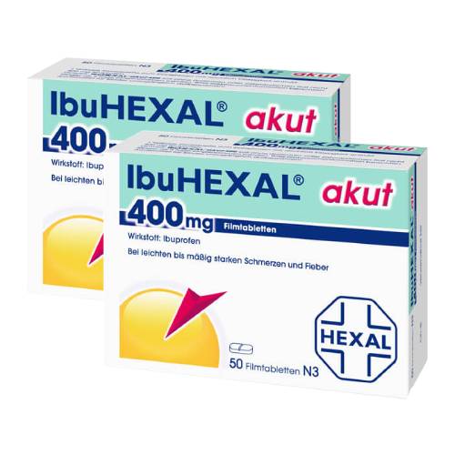 IBUHEXAL akut 400 Filmtabletten Doppelpackung (2x50St)