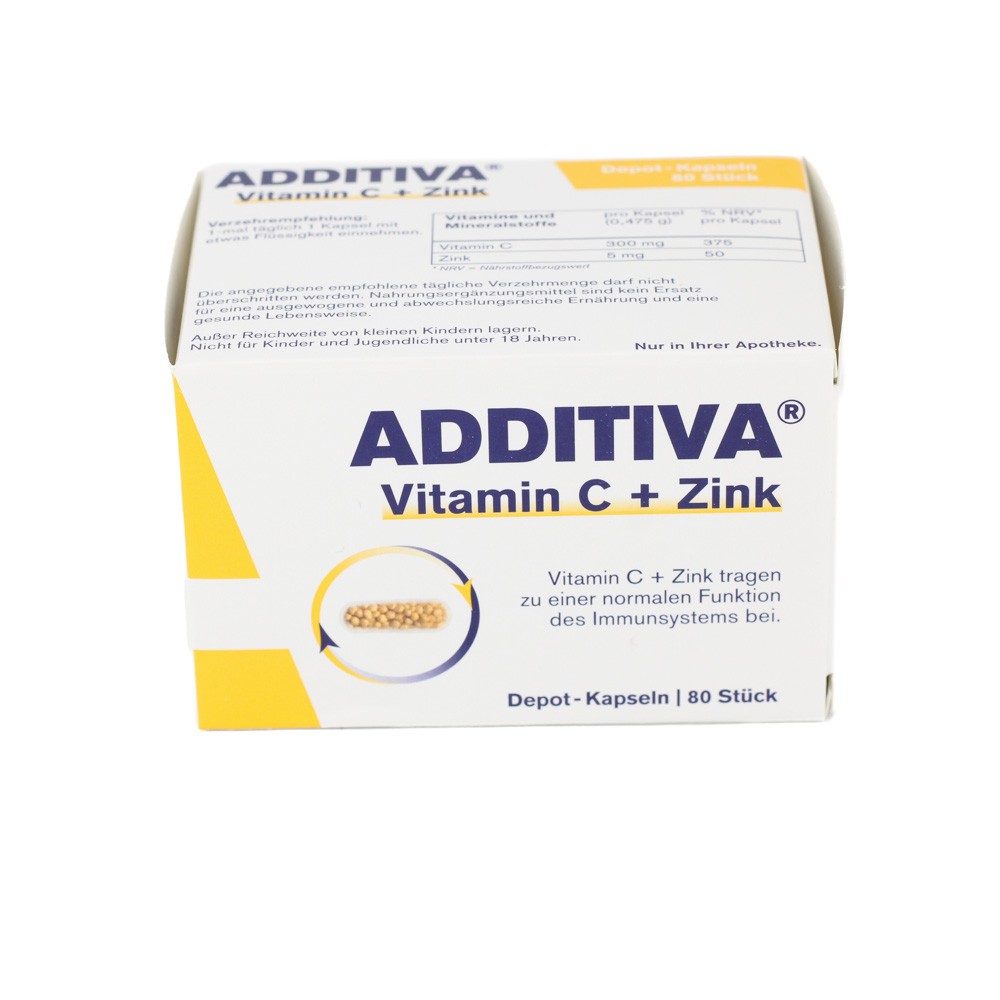 ADDITIVA Vitamin C+Zink Depotkaps.Aktionspackung