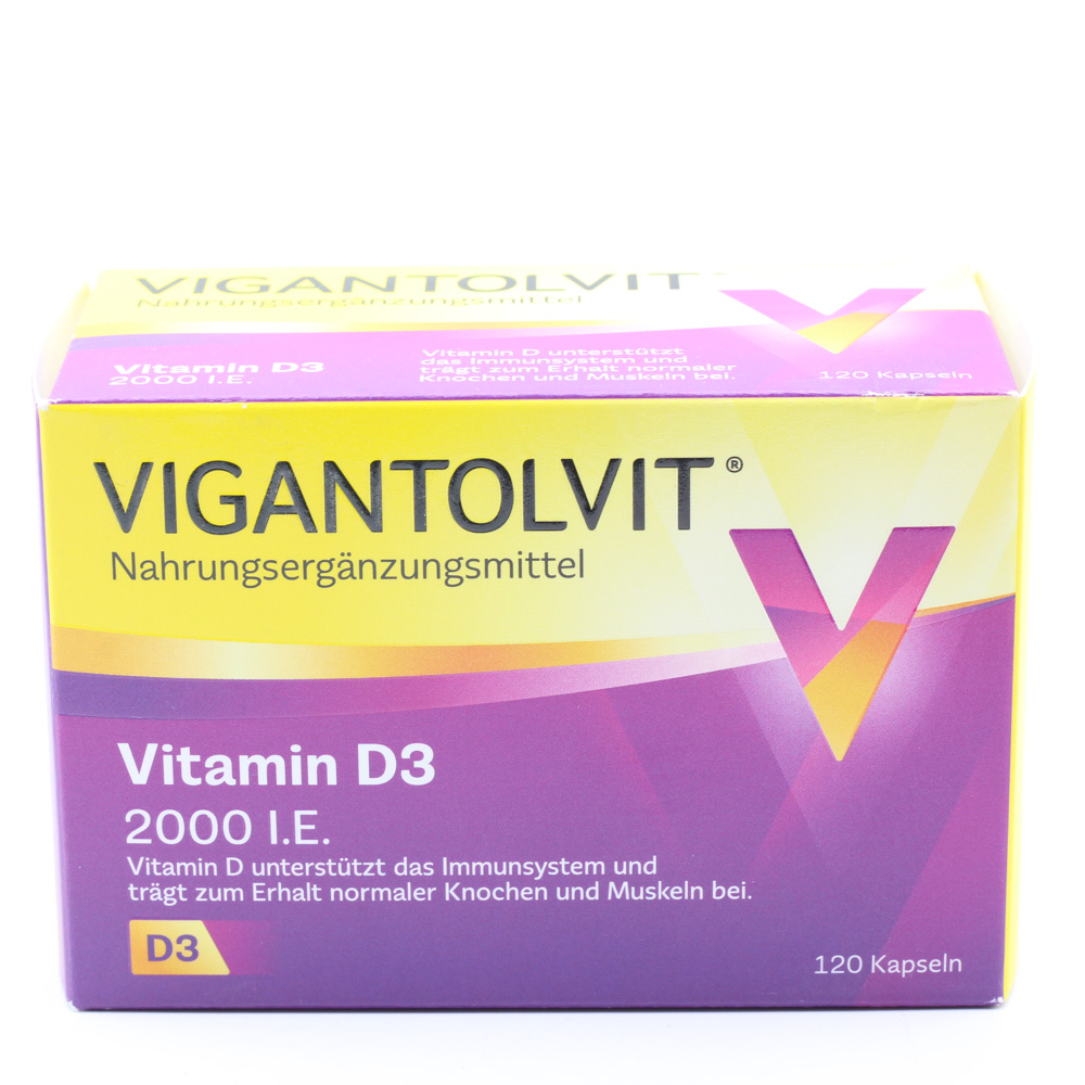 VIGANTOLVIT 2000 I.E. Vitamin D3 Weichkapseln Doppelpackung (2x 120St)