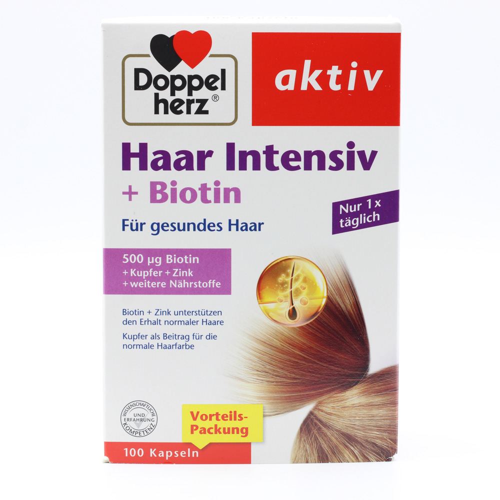 DOPPELHERZ Haar Intensiv+Biotin Kapseln