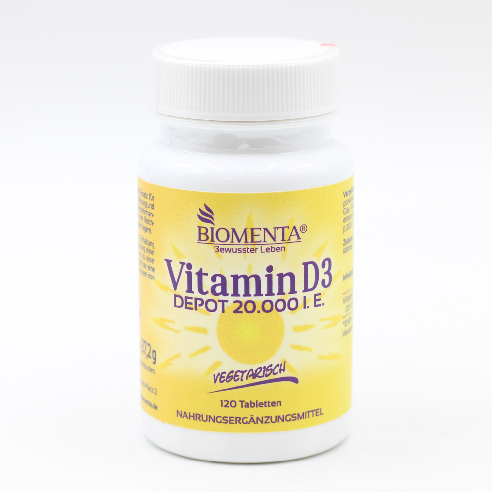 BIOMENTA Vitamin Depot D3 20.000 I.E. vegetar.Tab.