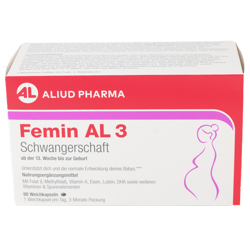 FEMIN AL 3 Schwangerschaft Weichkapseln (2x90 St)