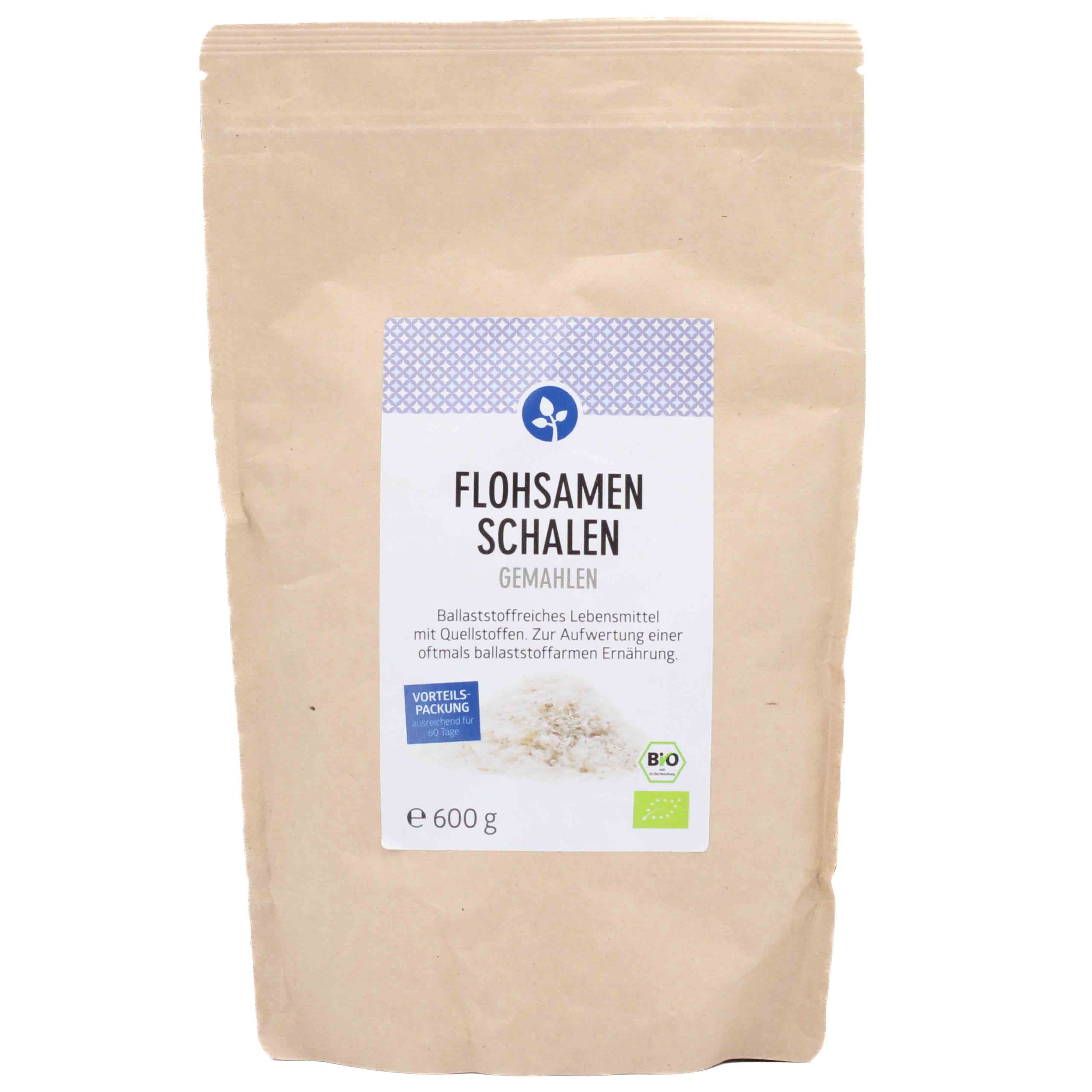 FLOHSAMENSCHALEN gemahlen Bio Pulver