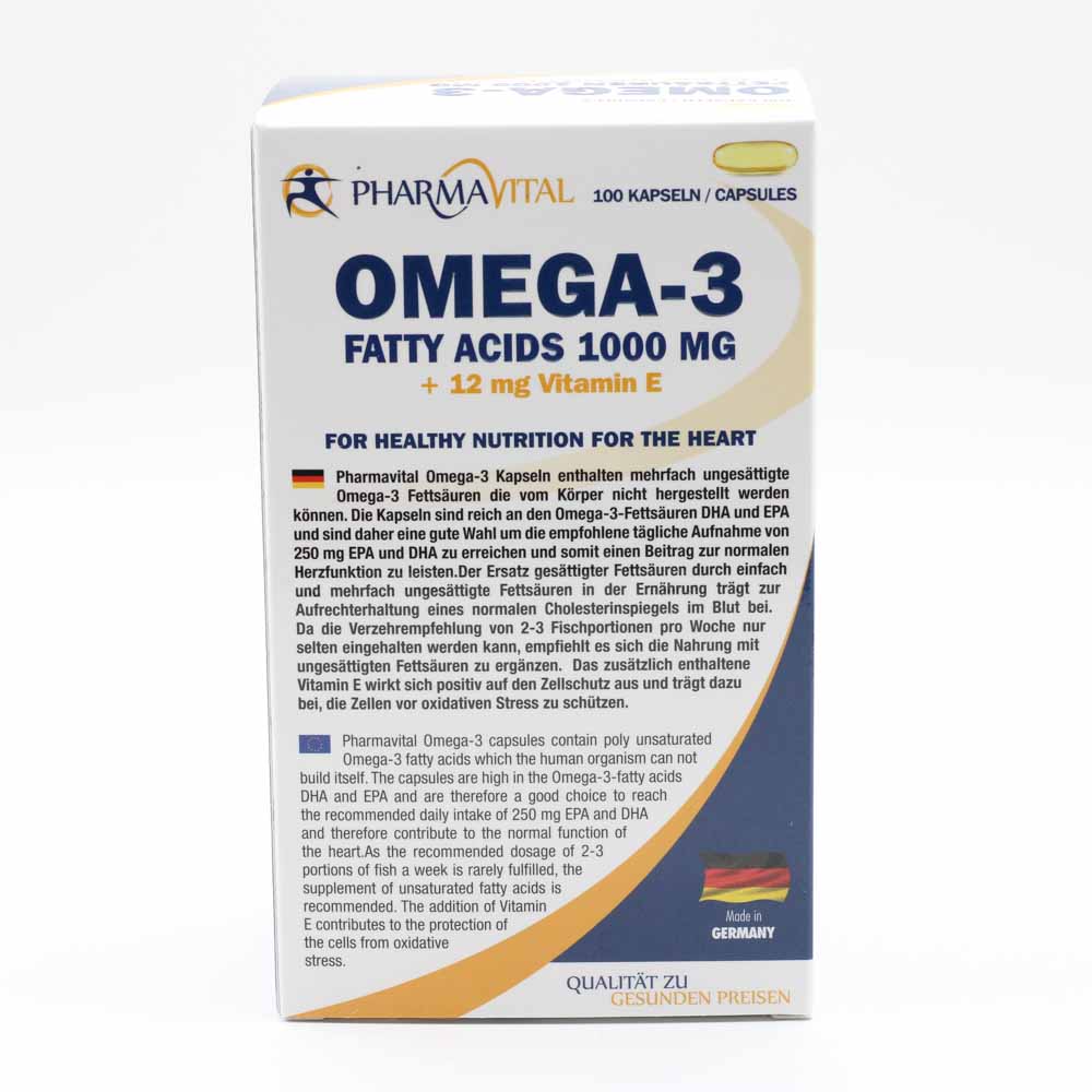 OMEGA-3 FETTSÄUREN 1000 mg+12 mg Vit.E Kapseln