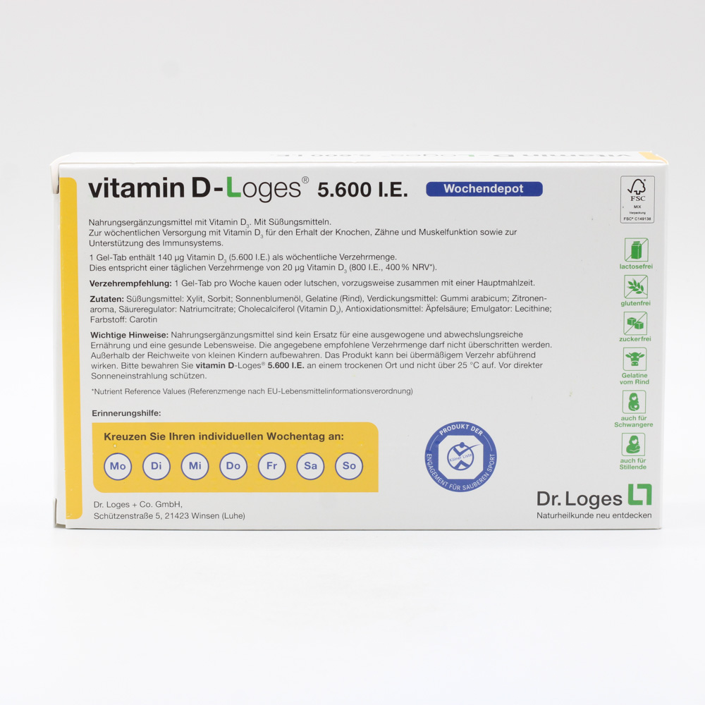 VITAMIN D-LOGES 5.600 I.E. Wo.Depot Kautabl.Fam.Pa
