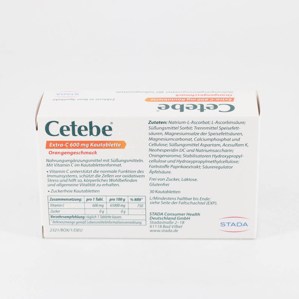 CETEBE Extra-C 600 mg Kautabletten