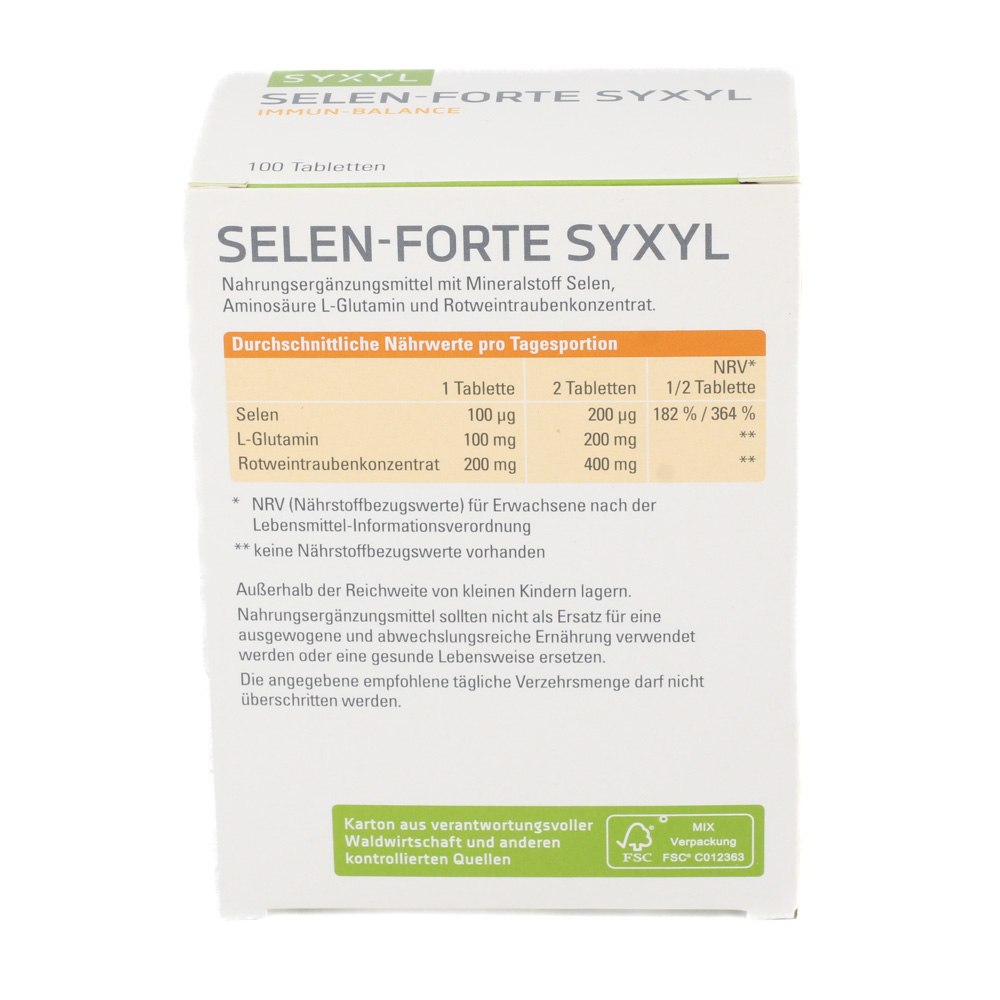 SELEN FORTE Syxyl Tabletten