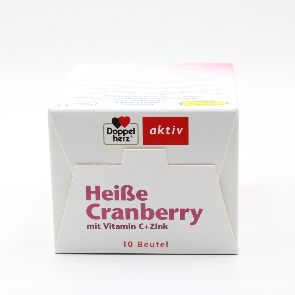 DOPPELHERZ heiße Cranberry m.Vit.C+Zink Granulat (2x10 St)