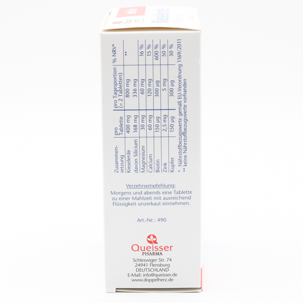 DOPPELHERZ Kieselerde+Biotin+Zink Tabletten