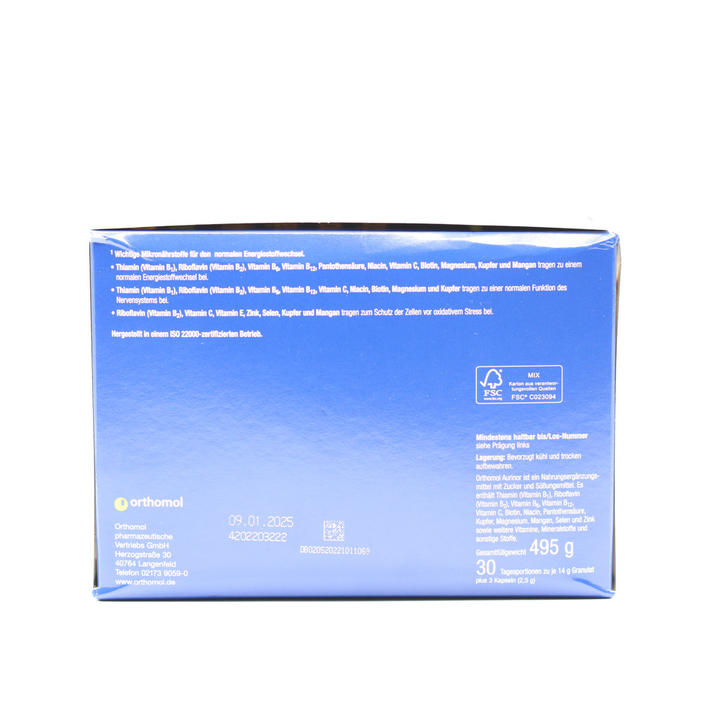 ORTHOMOL aurinor Granulat/Kaps.Kombipack.