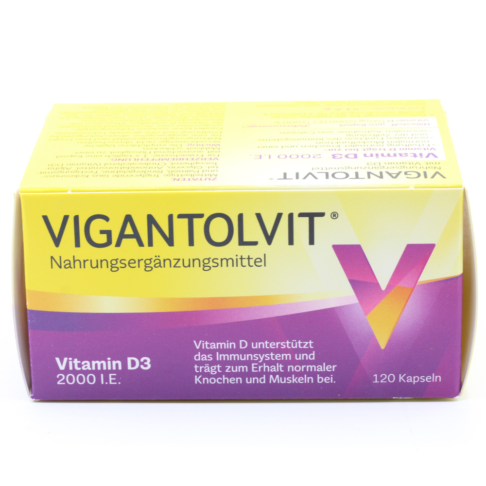 VIGANTOLVIT 2000 I.E. Vitamin D3 Weichkapseln Doppelpackung (2x 120St)