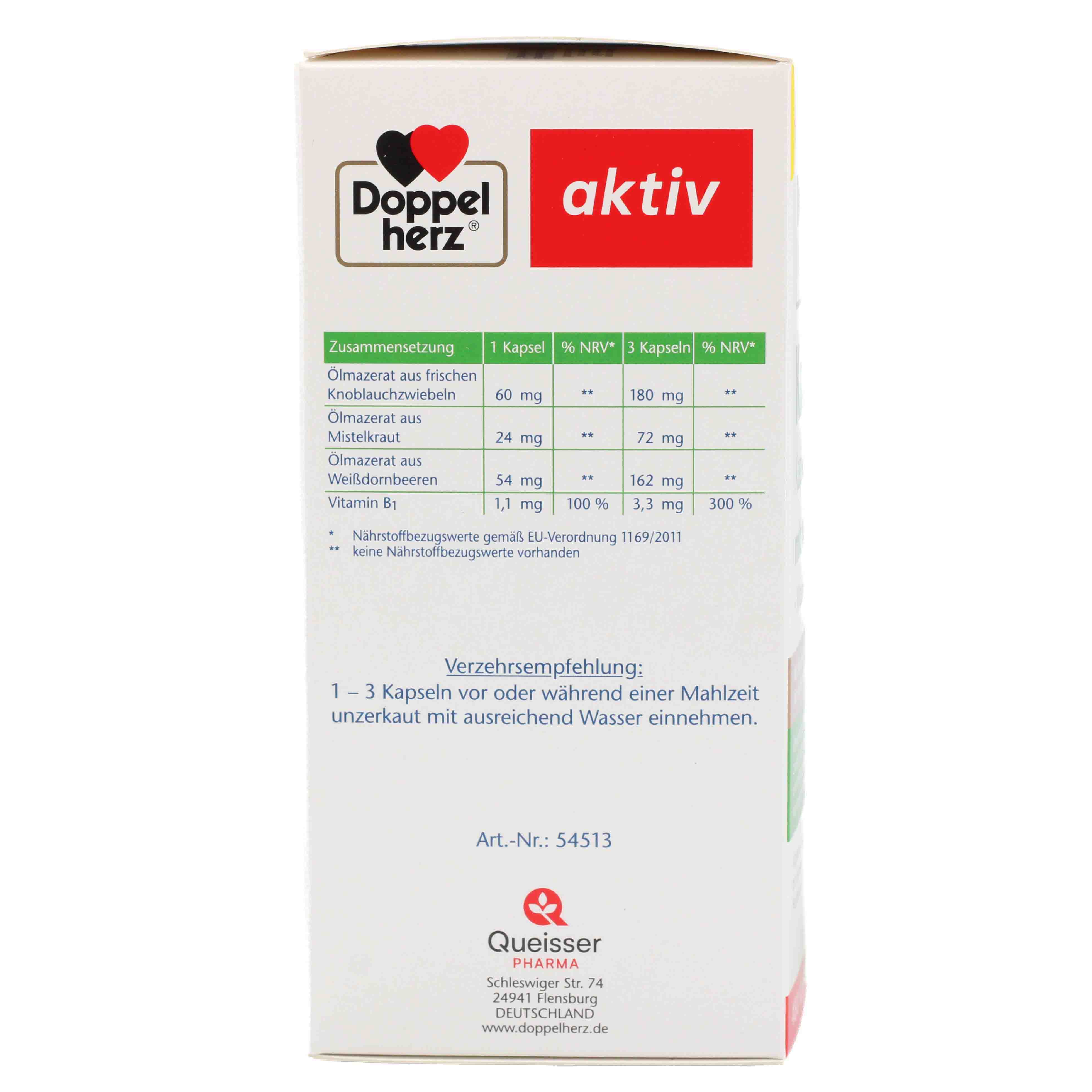 DOPPELHERZ Knobl.Kap.m.Mistel+Weißdorn+Vitamin B1