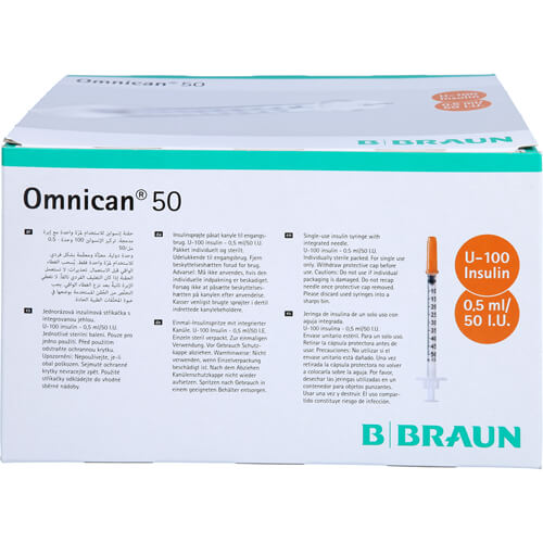 OMNICAN Insulinspr.0,5 ml U100 m.Kan.0,30x12 mm e.