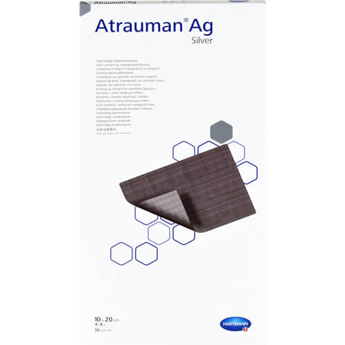 ATRAUMAN Ag 10x20 cm steril Kompressen