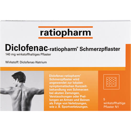 DICLOFENAC-ratiopharm Schmerzpflaster