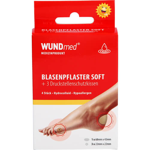 BLASENPFLASTER mit 3 Druckstellenschutzkissen