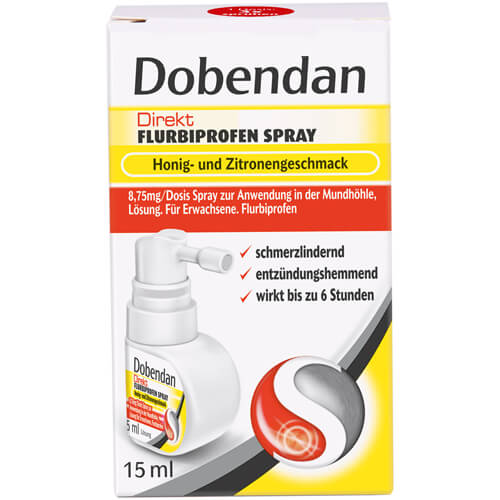DOBENDAN Direkt Flurbiprofen Spray Honig & Zitrone