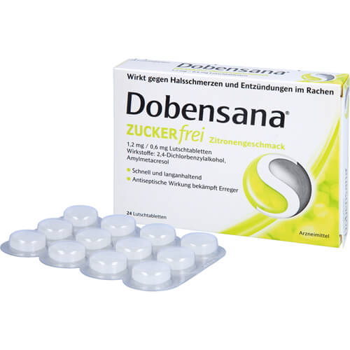DOBENSANA zuckerfrei Zitronengesc.1,2mg/0,6mg Lut.